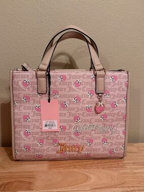 Juicy Couture Pink Strawberry Print Satchel